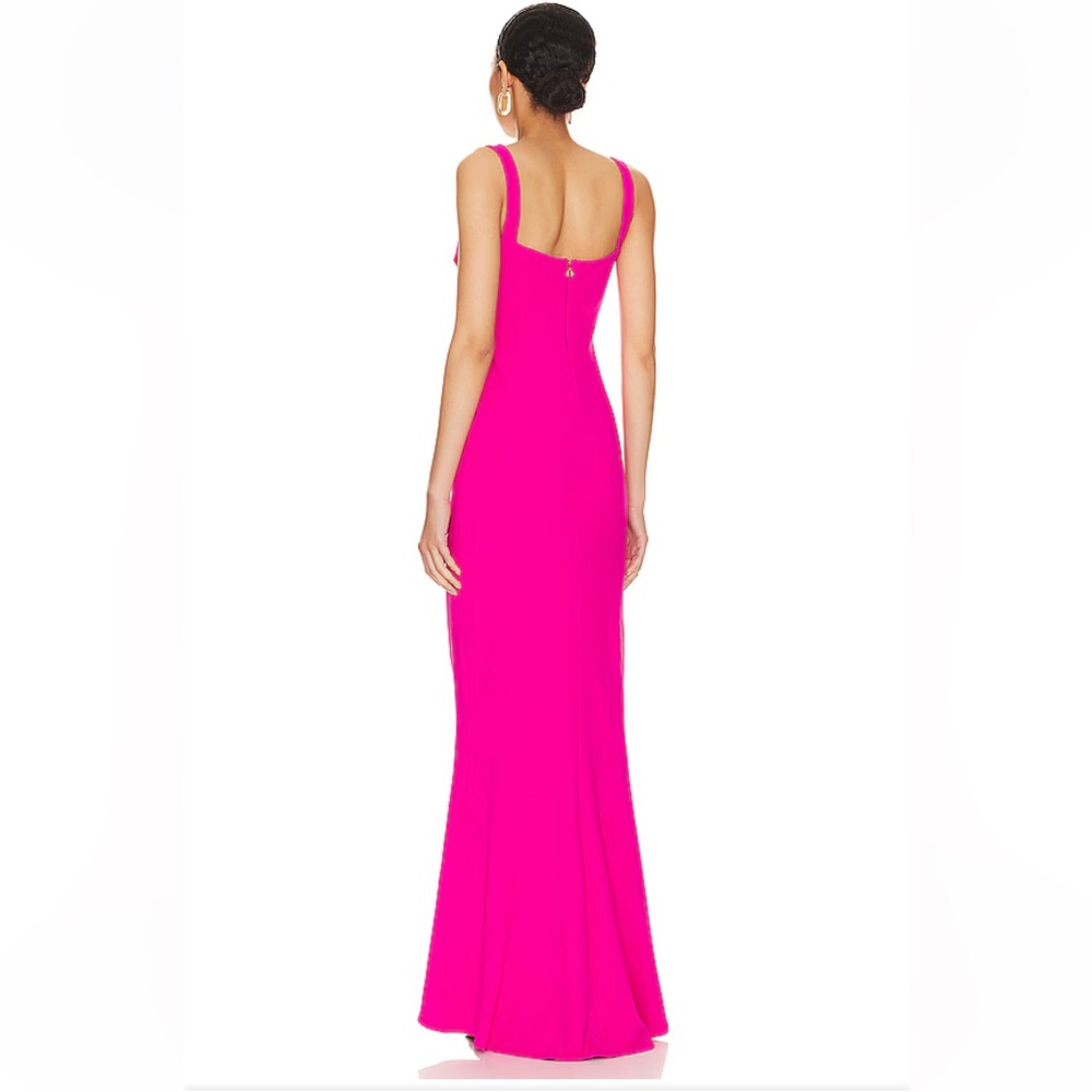 NWT $329 Revolve Nookie Romance Sweetheart Gown Maxi Dress Pink Fuchsia XS - Picture 2 of 12